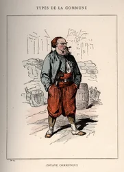 Commune de Paris : costume de ZOUAVE COMMUNIEUX (14) dans « Les Communeux »