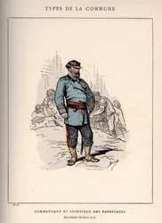 Commune de Paris : costume de COMMANDANT ET INGÉNIEUR DES BARRICADES (23) dans « Les Communeux »