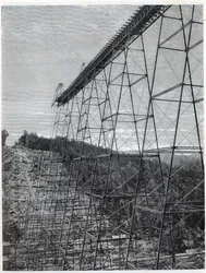 Construction du viaduc de Kinzua