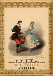 Couple dansant la Polka