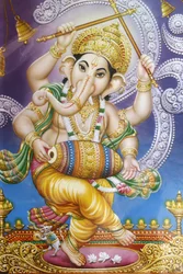 Image de Ganesh dansant, Rishikesh, Inde