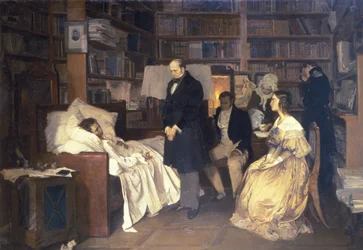 Mort de Pouchkine, peinture de Dimitry Belyukin