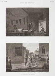 Ateliers de teinture et fabrication de cordes, Égypte, vers 1798