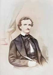 Edgar Allen Poe. 19ème siècle (photo)