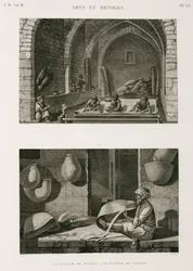 Fabrication de nattes et de paniers, Égypte, vers 1798