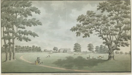 Fisherwick Hall: aquarelle, nd [1786]