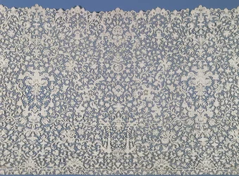 Volant de dentelle guipure, français, vers 1700