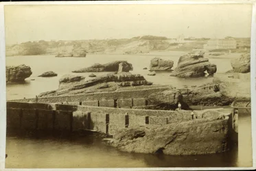 France, Aquitaine, Pyrénées-Atlantiques (64), Biarritz : Aménagement du port des pêcheurs