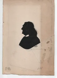 Franz Liszt (1811-1886) (ca. 1850, silhouette)