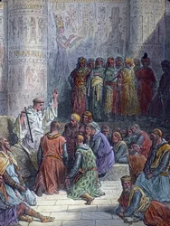 Chevaliers français comme prisonniers