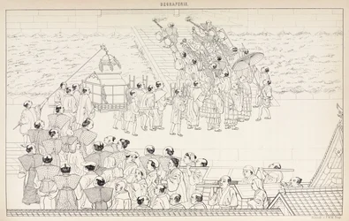 Procession funéraire, Japon
