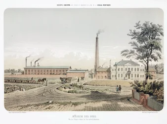 Scènes industrielles générales (Usine de zinc à Mulheim an der Ruhr, Allemagne)