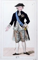 Le général Lafayette, commandant de la Garde nationale, vers 1810