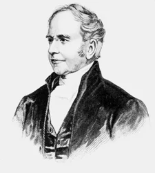 George Bradshaw, créateur britannique des guides ferroviaires, vers les années 1850