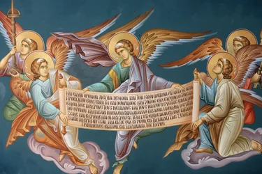 Icône orthodoxe grecque (détail)