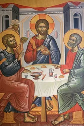 Icône de la Trinité orthodoxe grecque, Thessalonique, Grèce