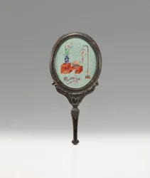 Miroir à main de tribut de Guangzhou, 18e - 19e siècle