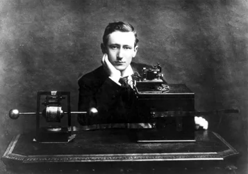 Guglielmo Marconi, pionnier italien de la radio, vers 1900