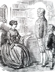 Henry John Temple, 3e vicomte Palmerston remettant sa démission à la reine Victoria