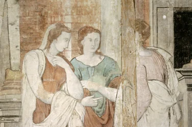 Hill Hall, fresque de Cupidon et Psyché
