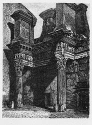 Histoire de la Rome antique. Le Forum de Nerva est une structure ancienne à Rome, en Italie, chronologiquement le dernier des forums impériaux construits