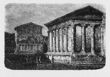 Histoire de la Rome antique. Le temple de Portunus est un ancien bâtiment à Rome, en Italie, le principal temple dédié au dieu Portunus dans la ville.