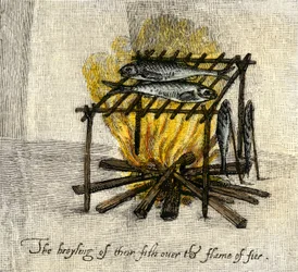Histoire des peuples autochtones : Grille à poissons, plat des Indiens d