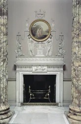 Intérieur du Marble Hall, Kedleston Hall, Derbyshire