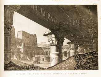 Vue intérieure du Temple d