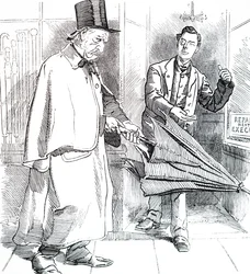 Joseph Chamberlain et William Ewart Gladstone.
