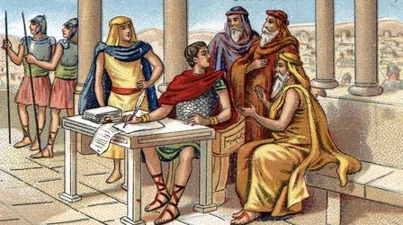 Jules César écrivant ses commentaires sur la Guerre des Gaules