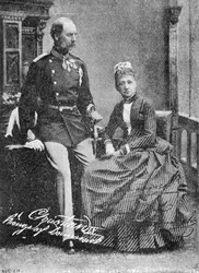 Le roi Christian IX et la reine Louise de Danemark
