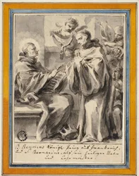 Le roi Henri de France et Saint Bernard de Clairvaux
