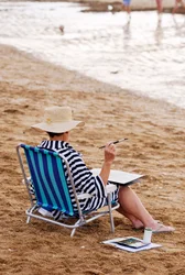 Dame aquarelliste