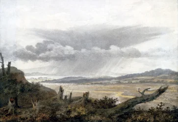 Paysage et étude de nuages par Luke Howard, vers 1808-1811