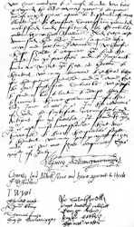 Lettre des partisans de la reine Marie Ire dans le Kent à Sir Nicholas Pelham et aux gentilshommes du Sussex, annonçant la proclamation de Lady Mary comme reine et dénonçant Lady Jane Grey