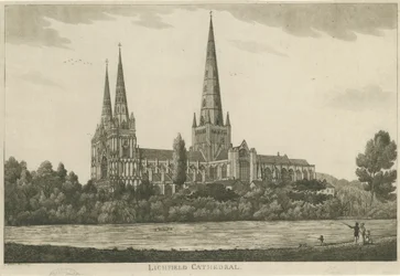 Cathédrale de Lichfield - Vue Sud
