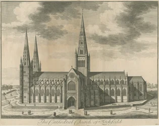 Cathédrale de Lichfield - Vue Sud
