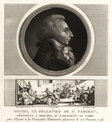 Louis-Michel le Peletier, Marquis de Saint-Fargeau (1760-1793), homme politique français et martyr de la Révolution française