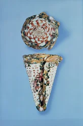 Boîtes à priser en or Louis XV en forme de coquillages par B. Sagaret, Paris