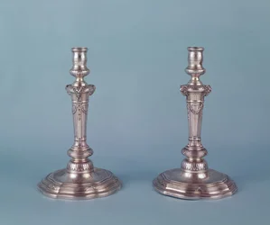 Chandeliers en argent Louis XV