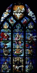 Madone et Enfant avec anges et portraits reflétant le patronage d