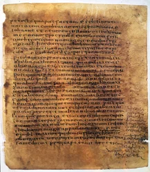 Manuscrit en rouleau : un palimpseste