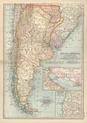 Carte de la partie sud de l