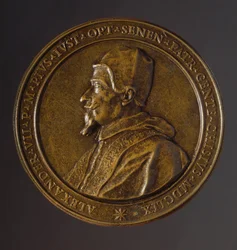 Médaille commémorant la peste qui a ravagé Rome en 1656-1657