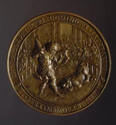 Médaille commémorative de la peste à Rome en 1656-1657