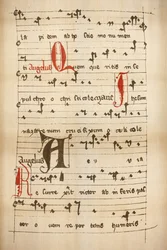 Abbaye de Melk. Partition musicale