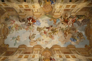 Abbaye de Melk. Fresque de la salle de marbre