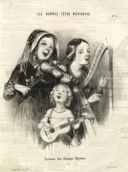 Sirènes des Champs-Élysées (Charivari), Paris 1846