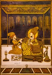 Peinture miniature, Fort de Meherangarh, Jodhpur, Rajasthan, Inde, Asie